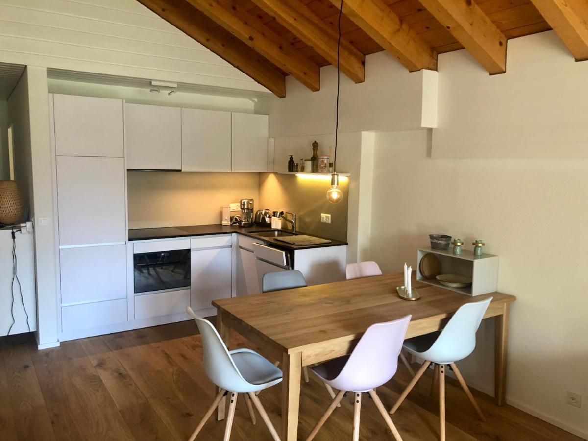 Moderne Dachwohnung Naehe Zermatt Mit Balkon Tasch Exterior photo